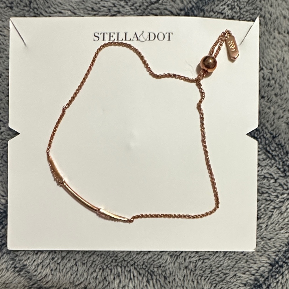 Stella & Dot Elegant Rose Gold Chain Bracelet